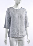 SALE  |  Frankie & Mae</p>Tahlia Top</p>(Blue Hash)</p>Available: size X-Small