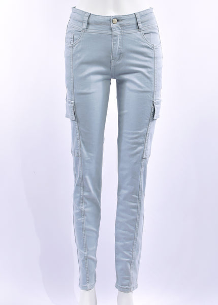 SALE  |  Foil</p>TGIF Pant</p>(Blue Tint)</p>Available: size 8 & 14