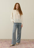 Louise Misha</p>Nicoletta Blouse</p>(Snow)