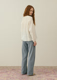 Louise Misha</p>Nicoletta Blouse</p>(Snow)