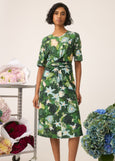 Nancybird</p>Terra Short Sleeve Wrap Dress</p>(Garden)