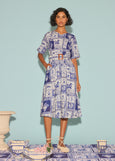Nancybird</p>Mona Short Sleeve Dress</p>(Lyon Tile)