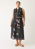 Nancybird</p>Alma Yoke Skirt</p>(Watercolour Charcoal)