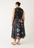 Nancybird</p>Alma Yoke Skirt</p>(Watercolour Charcoal)