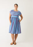 Nancybird</p>Tathra Woven Dress</p>(Raspberry Stripe)