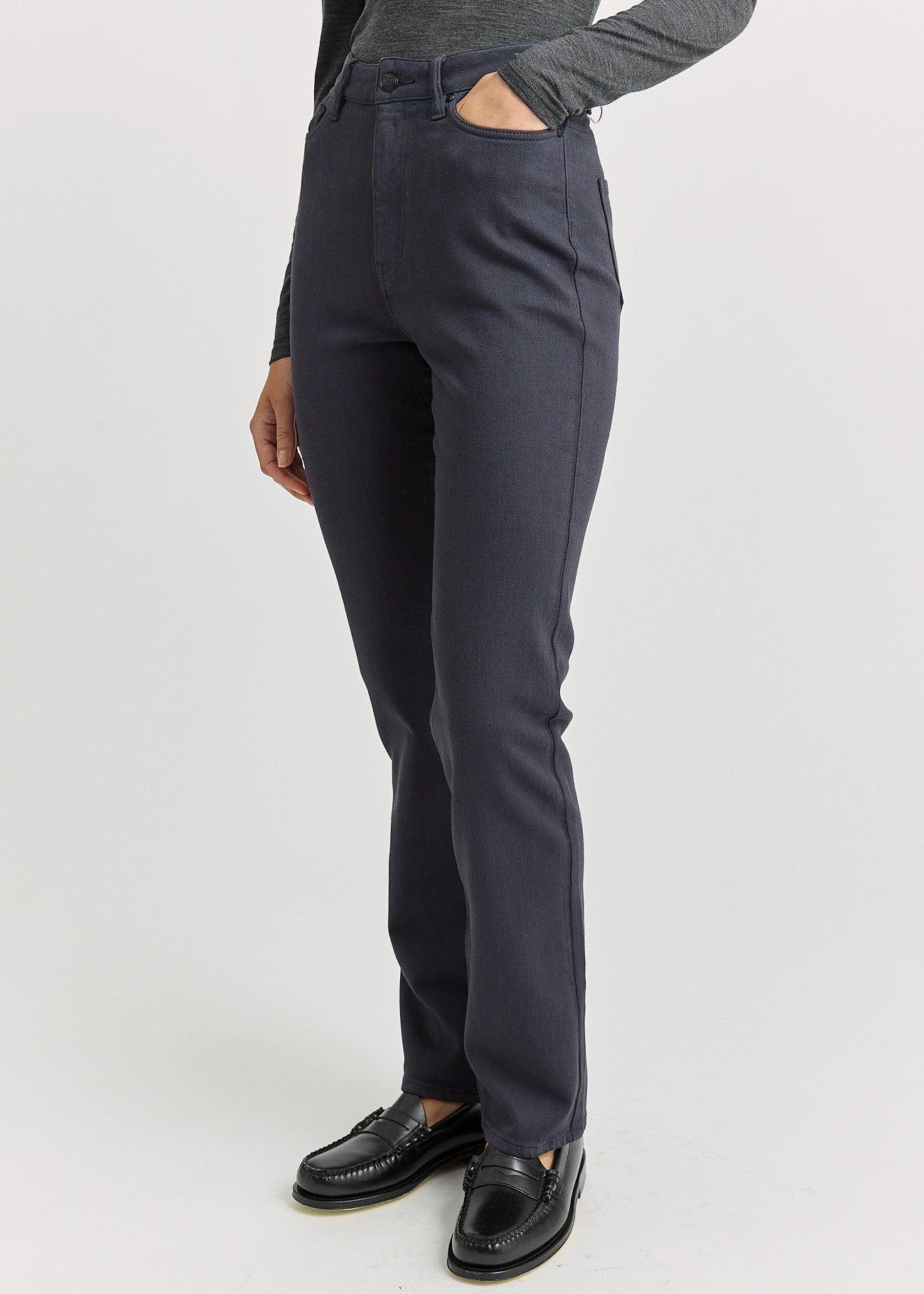 Toorallie</p>High Rise Straight Jean</p>(Blue Stone)