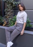 SALE  |  TWO-T's</p>Ponte Panel Pant</p>(Clove)</p>Available: size 8