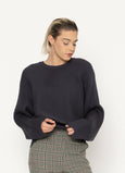 SALE  |  Blacklist</p>Jasper Knit Top</p>(Charcoal)</p>Available: size M/L