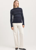 SALE  |  Toorallie</p>Gradient Stripe Funnel</p>(French Navy)</p>Available: Size 14