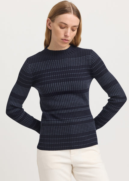 SALE  |  Toorallie</p>Gradient Stripe Funnel</p>(French Navy)</p>Available: Size 14