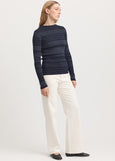 SALE  |  Toorallie</p>Gradient Stripe Funnel</p>(French Navy)</p>Available: Size 14