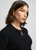 SALE  |  Toorallie</p>Fine Rib Shirt</p>(Black)</p>Available: size 16