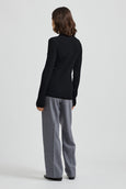 SALE  |  Toorallie</p>Fine Rib Shirt</p>(Black)</p>Available: size 16