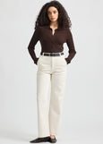 SALE  |  Toorallie</p>Fine Rib Shirt</p>(Cacao)</p>Available: size 12 & 14