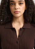 SALE  |  Toorallie</p>Fine Rib Shirt</p>(Cacao)</p>Available: size 12 & 14