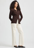 SALE  |  Toorallie</p>Fine Rib Shirt</p>(Cacao)</p>Available: size 12 & 14
