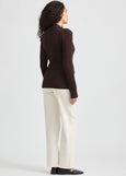 SALE  |  Toorallie</p>Fine Rib Shirt</p>(Cacao)</p>Available: size 12 & 14