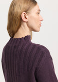 SALE  |  Toorallie</p>Wide Rib Mock Neck</p>(Sumak)</p>Available: size 14