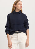 SALE  |  Toorallie</p>Textured Stitch Funnel</p>(French Navy)</p>Available: size 8, 12 & 14