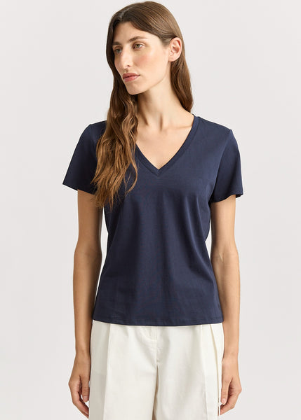 Toorallie</p>V Neck Tee</p>(Navy)
