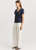 Toorallie</p>V Neck Tee</p>(Navy)
