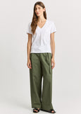 Toorallie</p>V Neck Tee</p>(White)