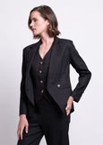 SALE | Foil</p>By The Book Blazer</p>(Black)</p>Available: size 8