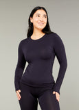 Tani</p>High Neck Long Sleeve Top</p>(Black, White, Navy)