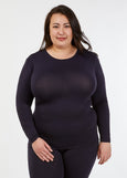 Tani</p>High Neck Long Sleeve Top</p>(Black, White, Navy)
