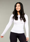 Tani</p>High Neck Long Sleeve Top</p>(Black, White, Navy)