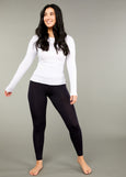 Tani</p>High Neck Long Sleeve Top</p>(Black, White, Navy)