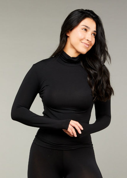 Tani</p>Long Sleeve Turtle Neck Top</p>(Black, Navy)