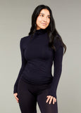 Tani</p>Long Sleeve Turtle Neck Top</p>(Black, Navy)