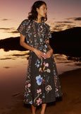 Nancybird</p>Alma Yoke Skirt</p>(Watercolour Charcoal)
