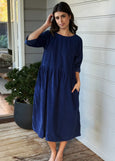 Frockk</p>April Cord Dress</p>(Indigo)