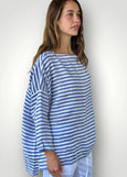 Frockk</p>Avril Top</p>(Cornflower Blue Stripe)