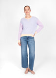 Mae</p>Stripe Pullover with Curve Hem</p>(Peach Combo)