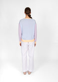Mae</p>Stripe Pullover with Curve Hem</p>(Peach Combo)