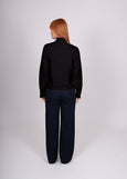 Mae</p>Cable Raglan Pullover</p>(Black)