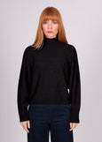 Mae</p>Cable Raglan Pullover</p>(Black)