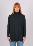Mae</p>Turtle Neck Tunic</p>(Forest)
