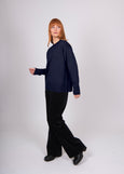 Mae</p>Relaxed Boxy Pullover</p>(Navy)