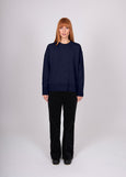 Mae</p>Relaxed Boxy Pullover</p>(Navy)