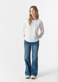 Cloth+Paper+Scissors</p>3/4 Sleeve Raglan Tee</p>(White)