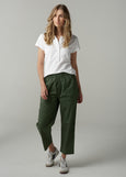 Cloth+Paper+Scissors</p>Straight Leg Cropped Pant</p>(Fairway Green)