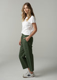 Cloth+Paper+Scissors</p>Straight Leg Cropped Pant</p>(Fairway Green)