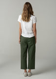 Cloth+Paper+Scissors</p>Straight Leg Cropped Pant</p>(Fairway Green)