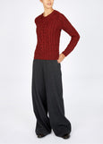 IrelandsEye</p>Dana Cable Knit</p>(Sable Marl)