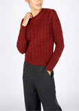 IrelandsEye</p>Dana Cable Knit</p>(Sable Marl)