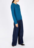 IrelandsEye</p>Dana Cable Knit</p>(Sapphire Marl)